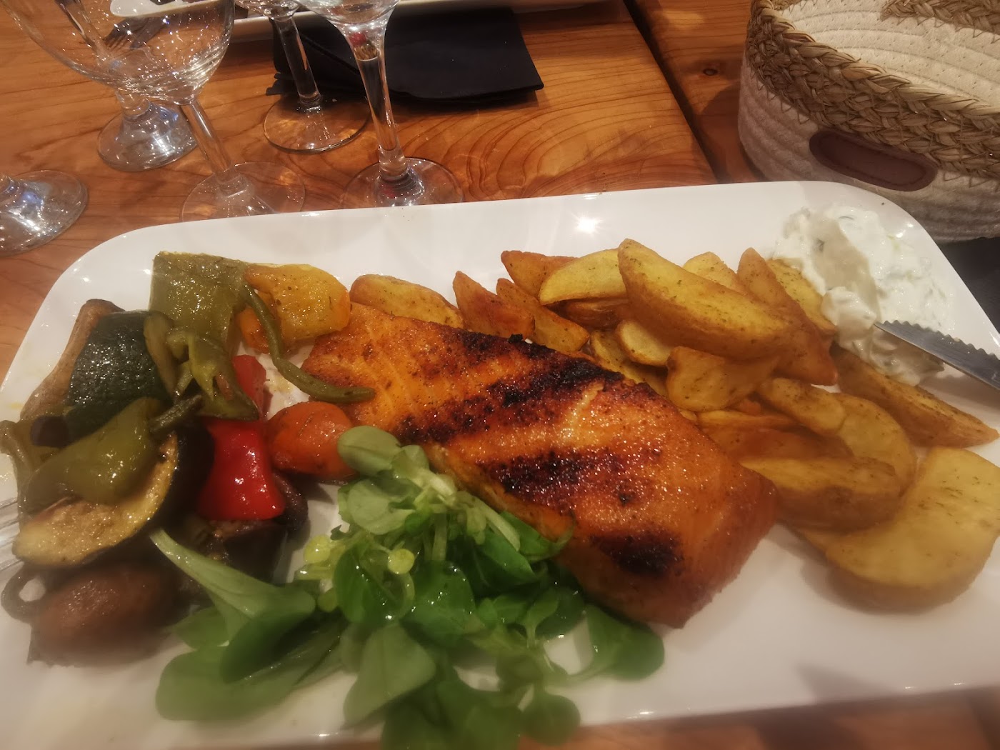 Pavé de saumon grillé
